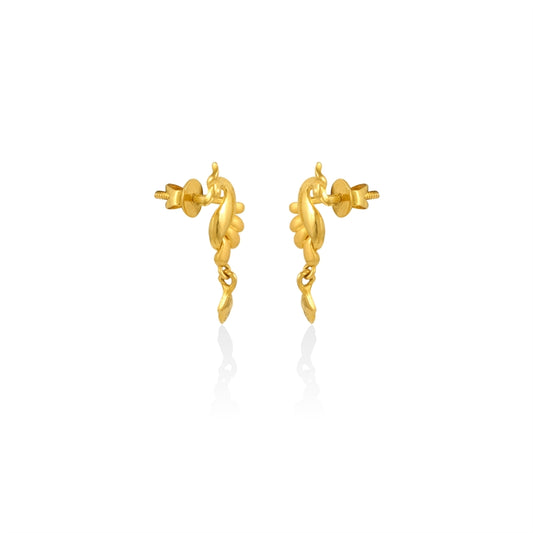 Regal Peacock Petite Drops Earrings