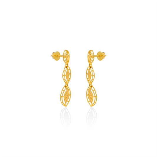 Shimmering Marquise Links Earrings