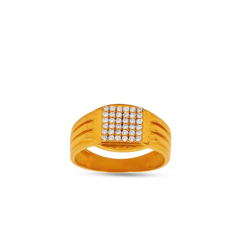 The Stellar Pavé Signet Ring