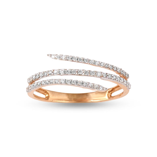 Pure Line Triple Diamond Ring