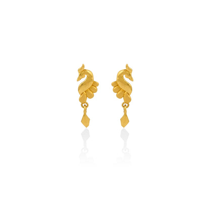 Regal Peacock Petite Drops Earrings