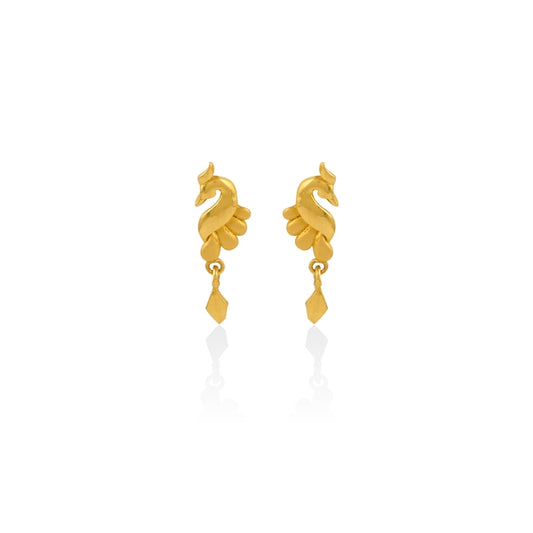 Regal Peacock Petite Drops Earrings