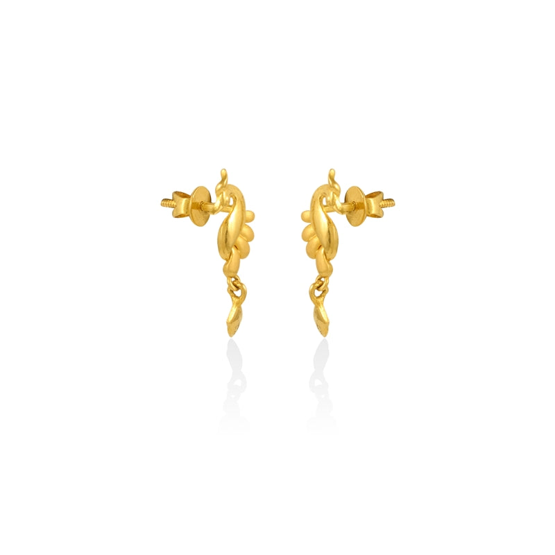 Regal Peacock Petite Drops Earrings