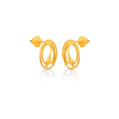 Twining Laurel Halo Studs