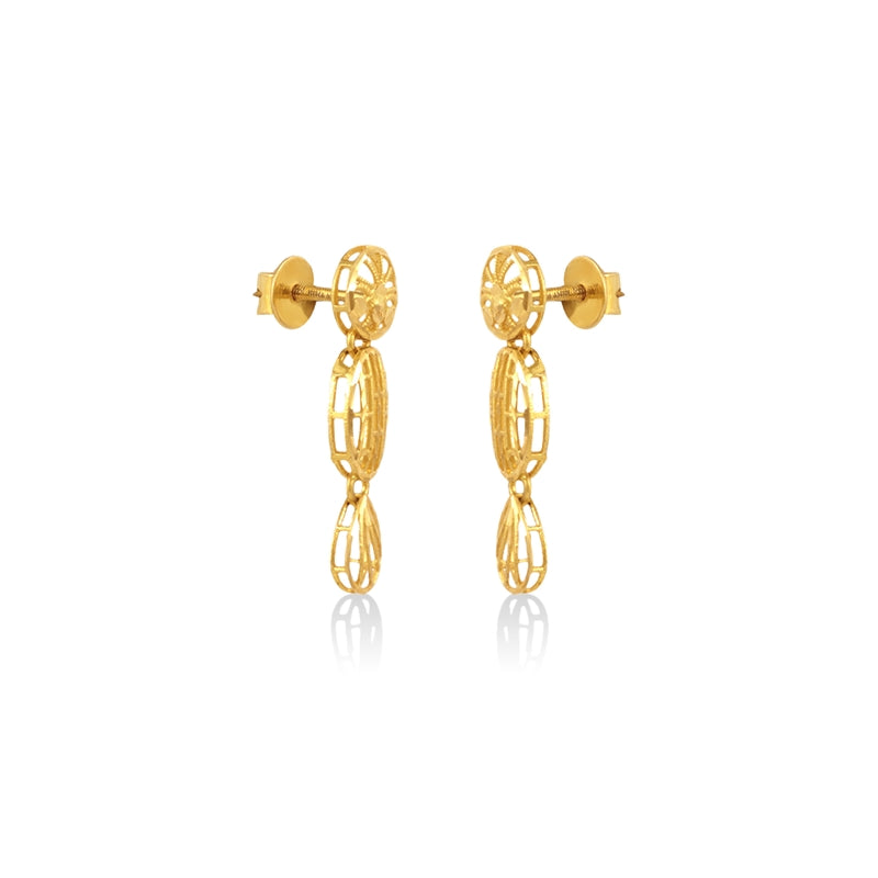 Beautiful gold drop earrings
