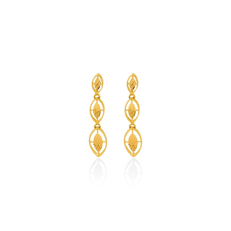Shimmering Marquise Links Earrings