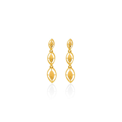 Shimmering Marquise Links Earrings
