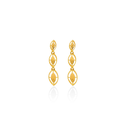 Shimmering Marquise Links Earrings