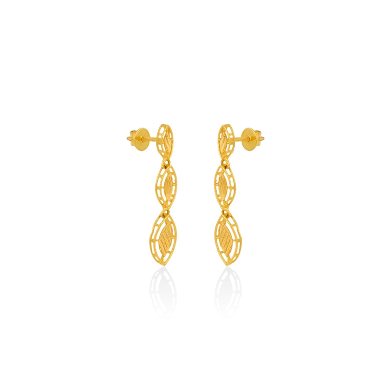 Shimmering Marquise Links Earrings