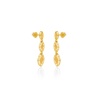 Shimmering Marquise Links Earrings