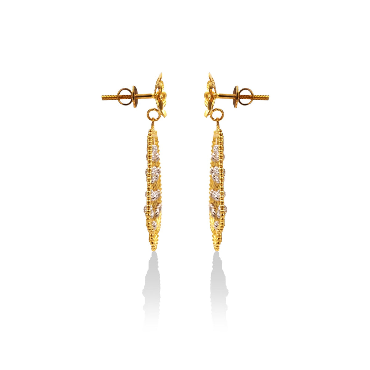Blossom Radiance Gold Drop Earrings