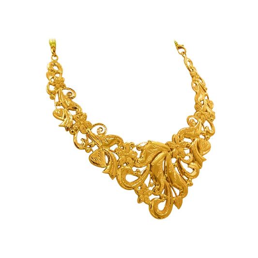 Royal Filigree Gold Necklace