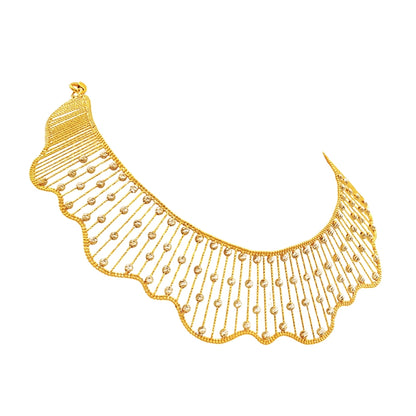 Aurora Fan Gold Necklace