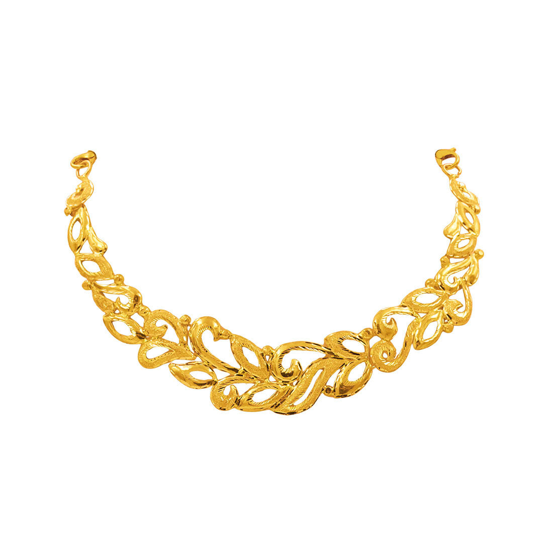 Golden Laurel Leaf Necklace