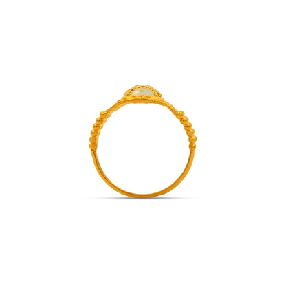 Noor Enamel Heritage Statement Ladies Ring