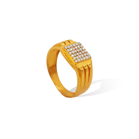 The Stellar Pavé Signet Ring