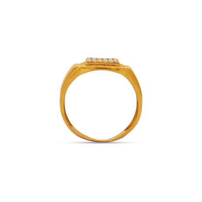 The Stellar Pavé Signet Ring