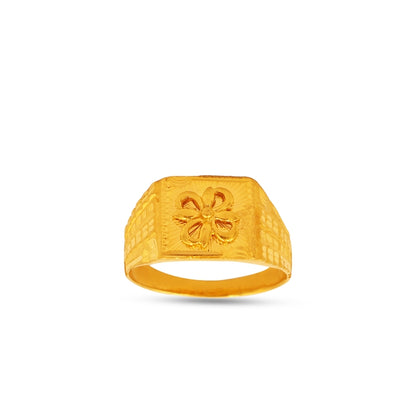 The Prosperity Clover Signet Ring