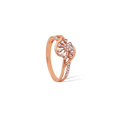 The Roseate Bloom Bypass Ladies Ring