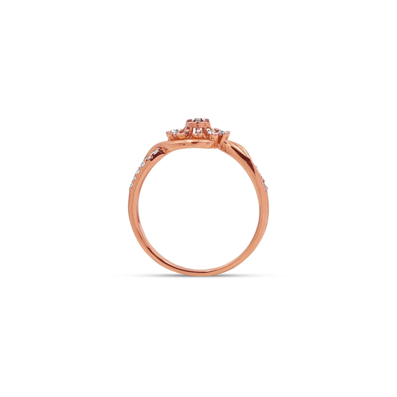 The Roseate Bloom Bypass Ladies Ring