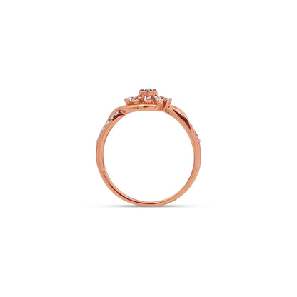 The Roseate Bloom Bypass Ladies Ring