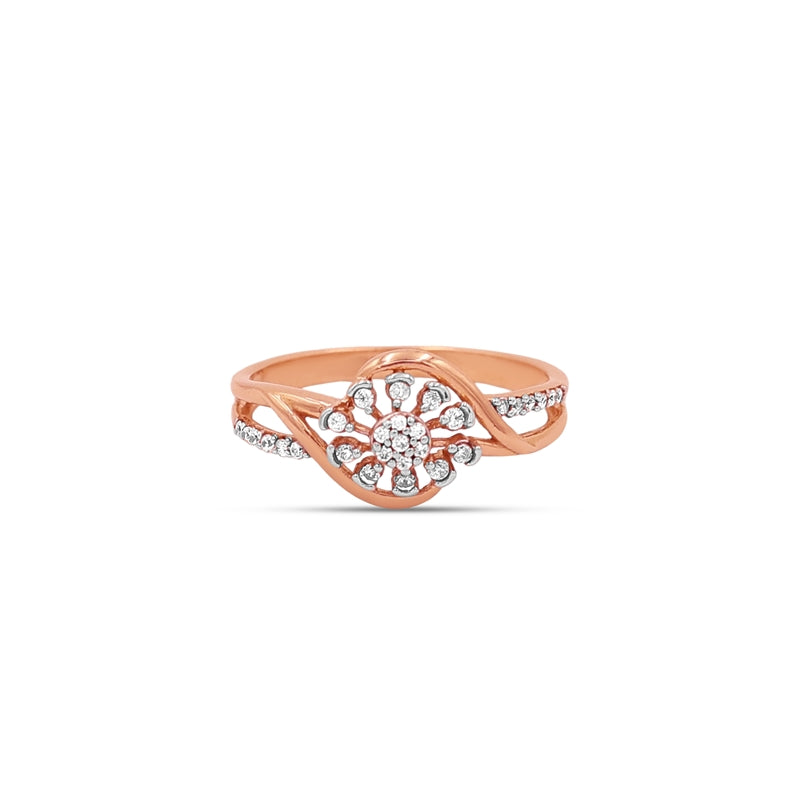 The Roseate Bloom Bypass Ladies Ring