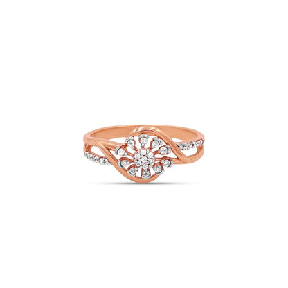 The Roseate Bloom Bypass Ladies Ring