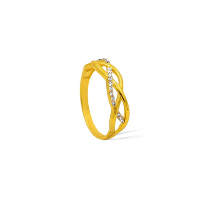 The Ethereal Infinity Twist Band Ladies Ring