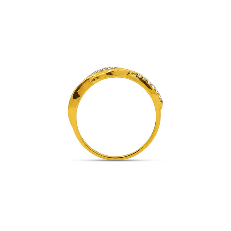 The Ethereal Infinity Twist Band Ladies Ring