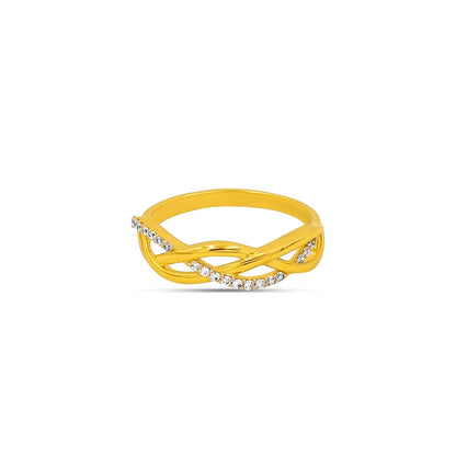The Ethereal Infinity Twist Band Ladies Ring