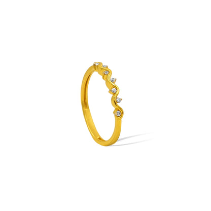 The Golden Wave Tiara Band