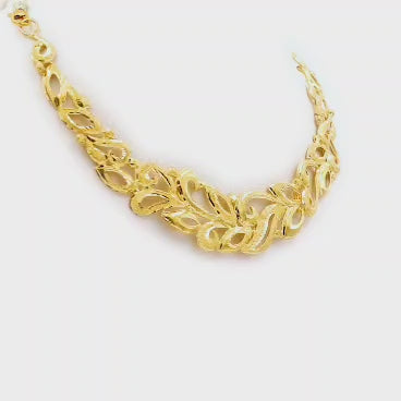 Golden Laurel Leaf Necklace